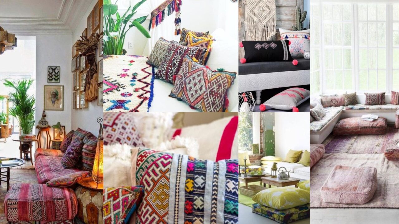 Salon oriental complet bois massif - Ameublement