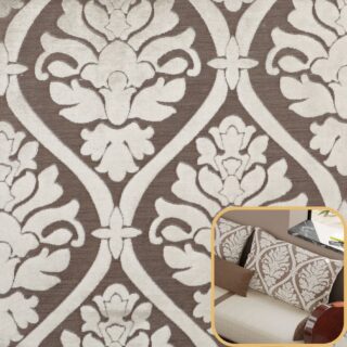 Tissu marocain Asma taupe