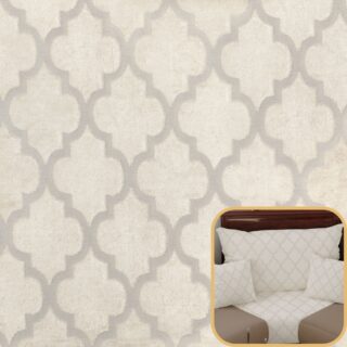 Tissu marocain Asma Beige