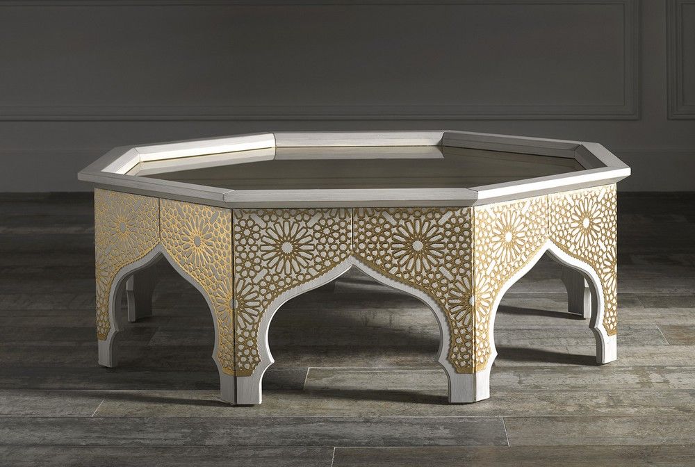 Table basse orientale octogonale