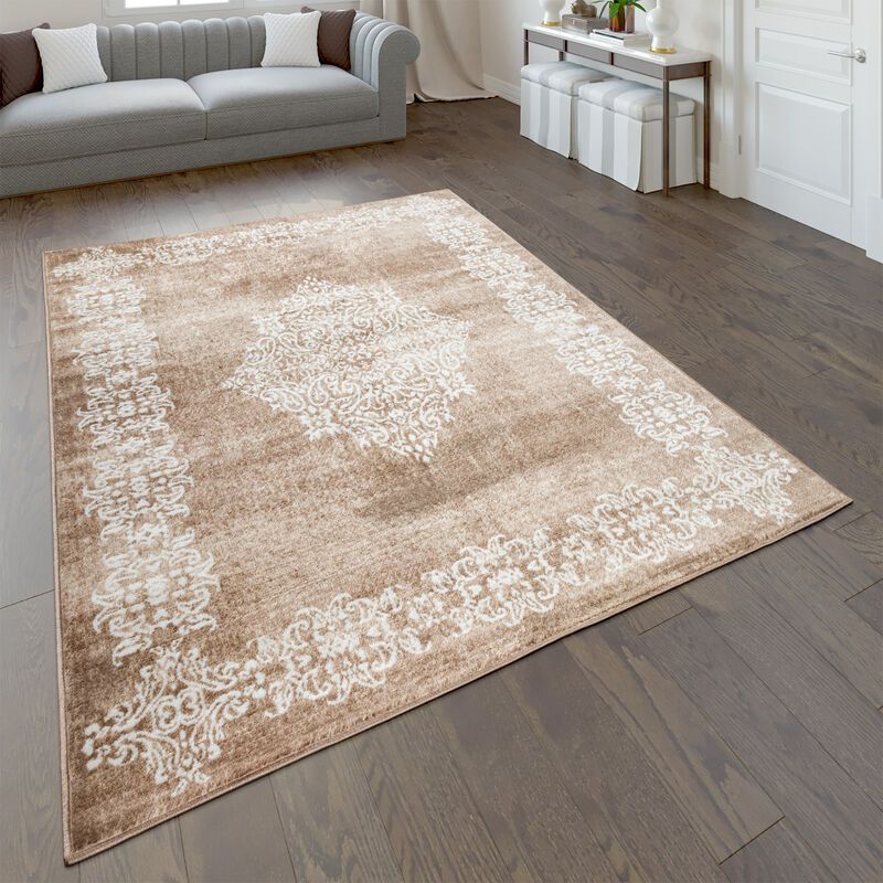 tapis beige salon berbère