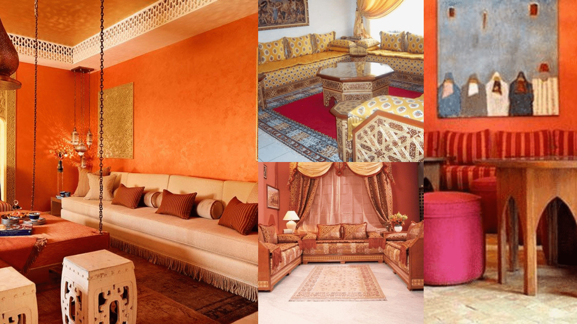 Canapé marocain coloré